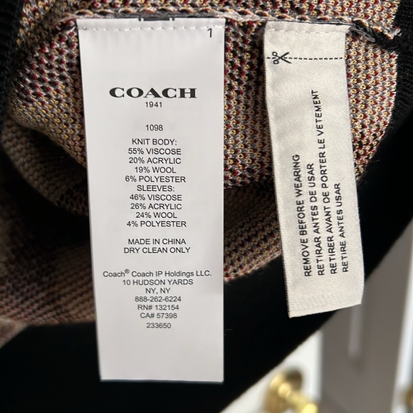 Coach NYC Jacquard Sweater - Picture 5 of 5